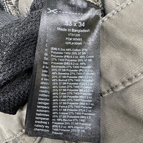 Vertx Pants Mens 33x34 Brown Cutback Technical VT1235 Workwear Utility - Picture 9 of 11